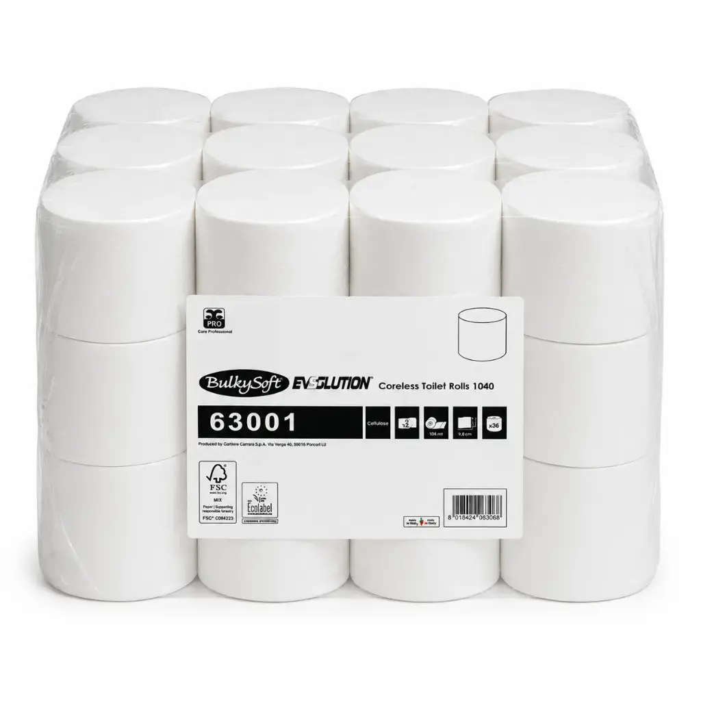 Toiletpapier / WC-papier zonder karton BulkySoft 63001 Evolution 2 Lagen 36 Rollen