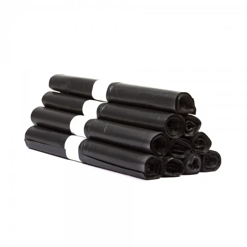 Sacs poubelles noirs T10 45x50cm - PEBD 55 Microns - 2500PCS