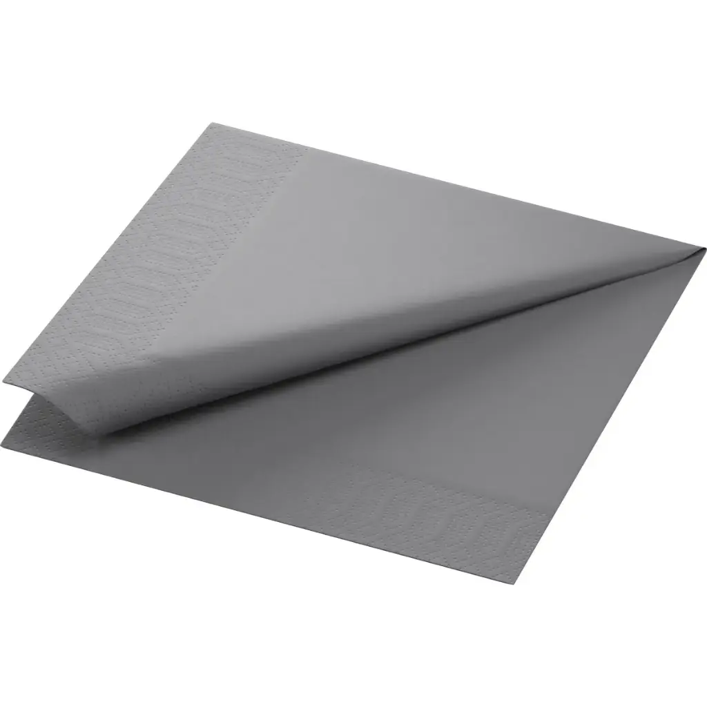 Servetten Tissue 40x40 cm 3-Laags 1000 st Granite Grey