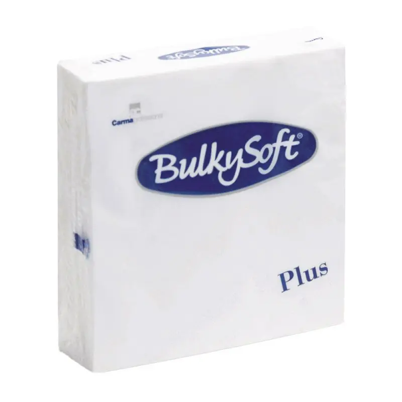 BulkySoft® Servetten Plus Wit Dubbel Punt 2-laags 38x38 cm 1680PCS 32520