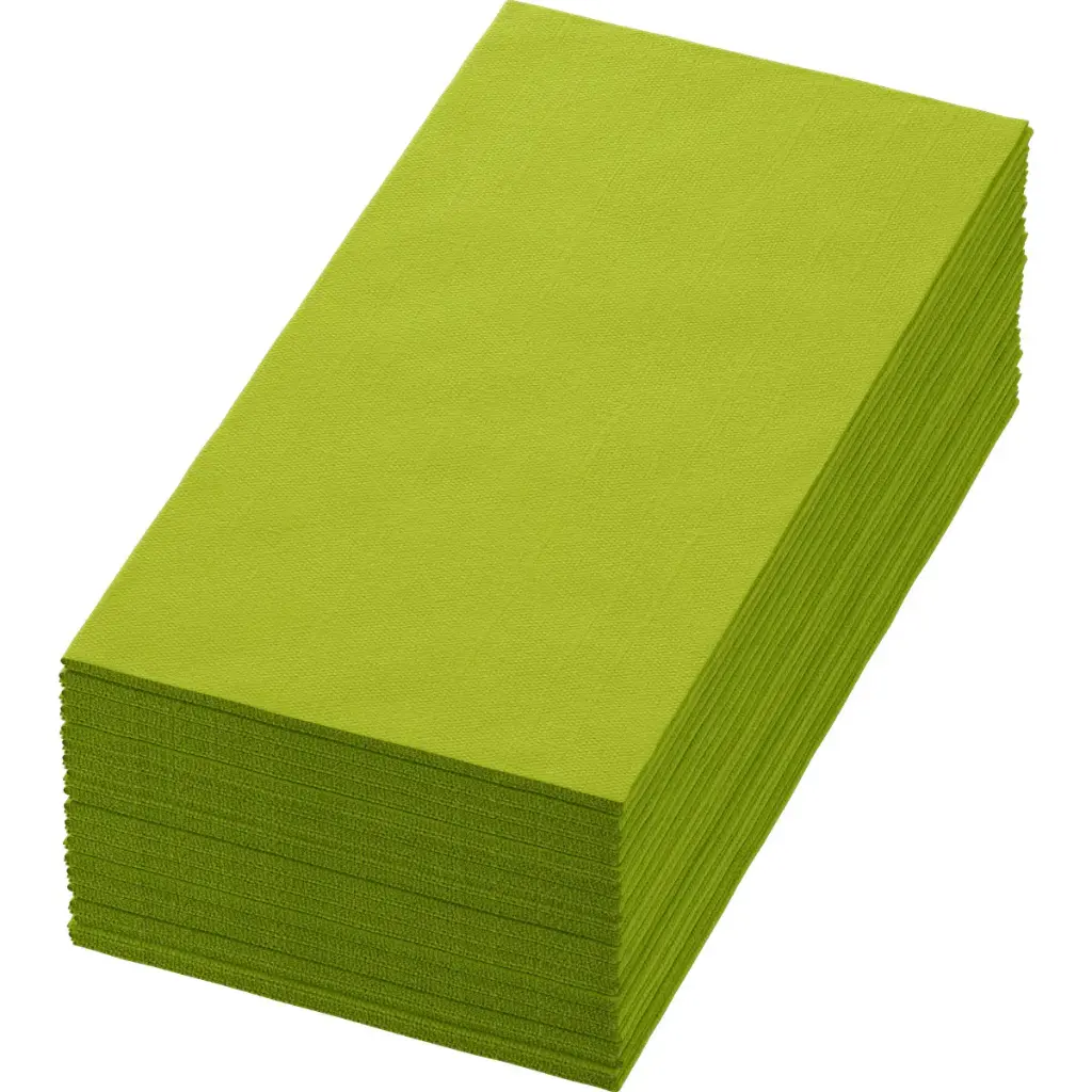 Tissue-Servietten 40x40 cm 3-lagig Falzung 1/8 1250 Stk. Kiwi