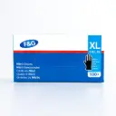 Wegwerp nitril handschoenen zwart XL – poedervrij, latexvrij – F&G – 10 x 100 st