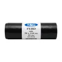 Zwarte vuilniszakken 100L 70x110cm LDPE F&G - 55 Microns - 100PCS