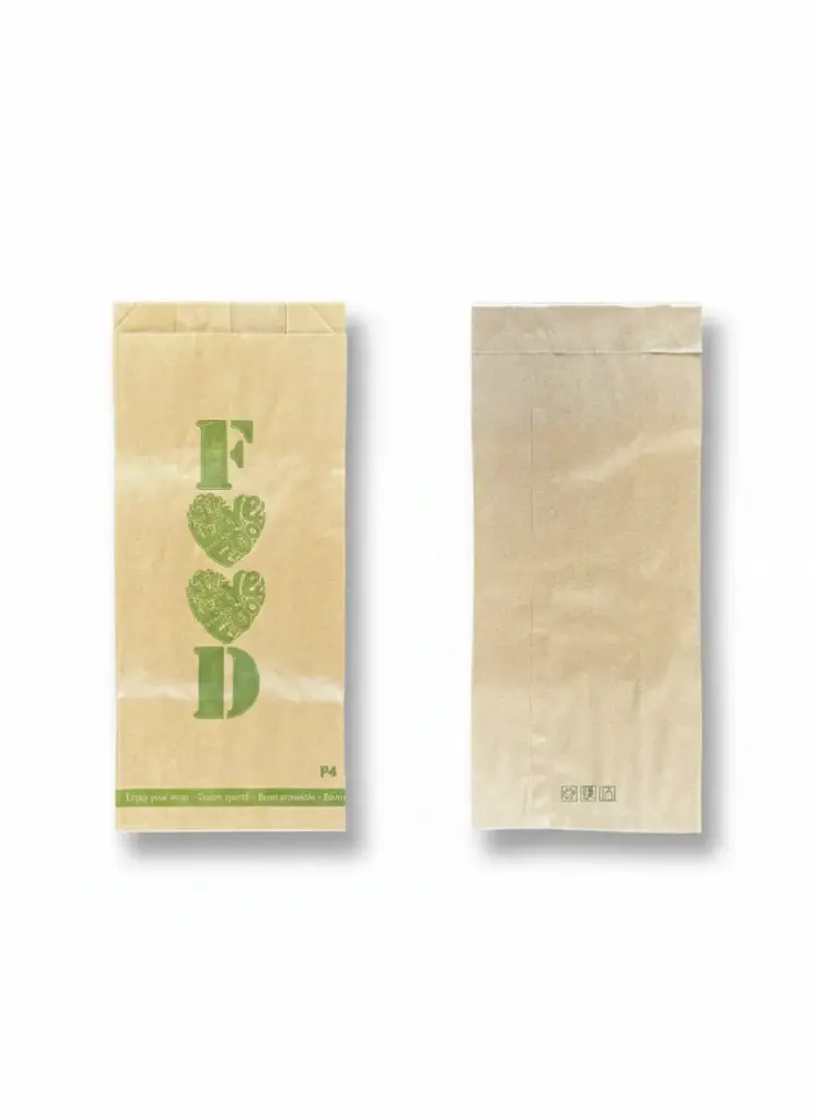 Sac viennoiserie kraft 4P – Carton de 10 kg – emballage alimentaire
