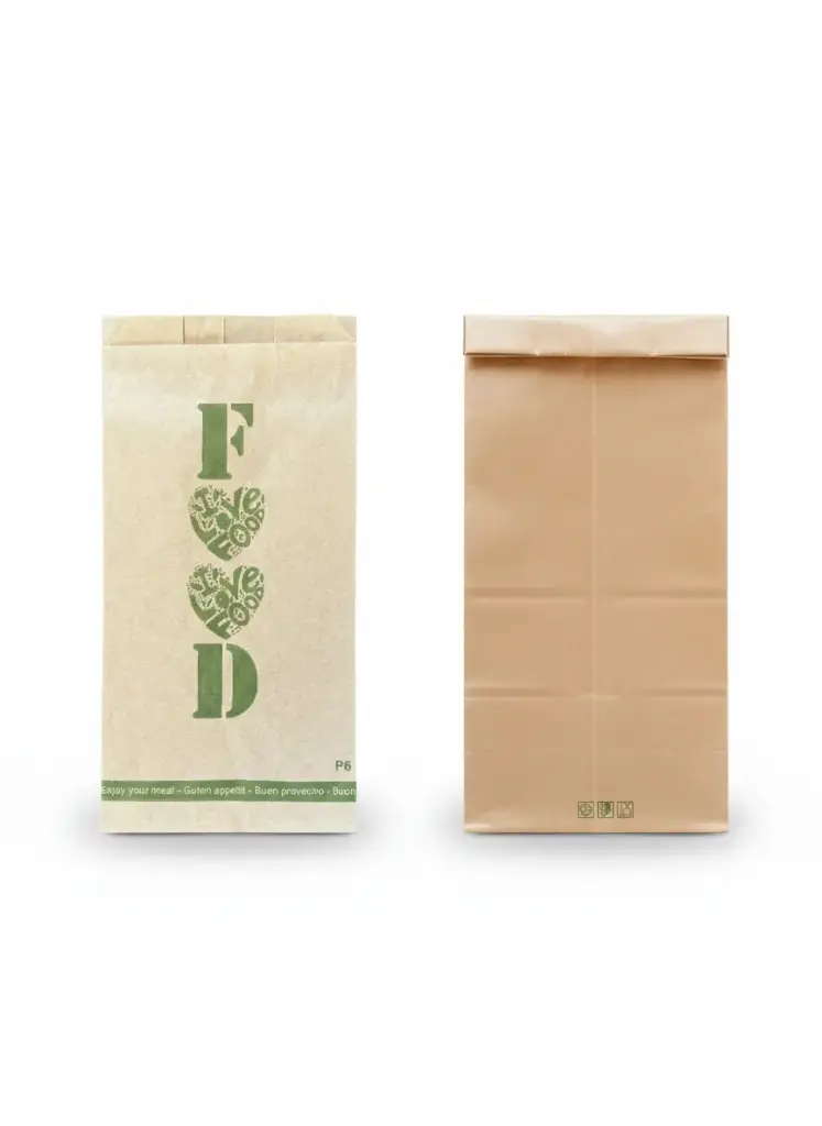 Kraftpapieren patisserietas 6P – Doos van 10 kg – voedselverpakking