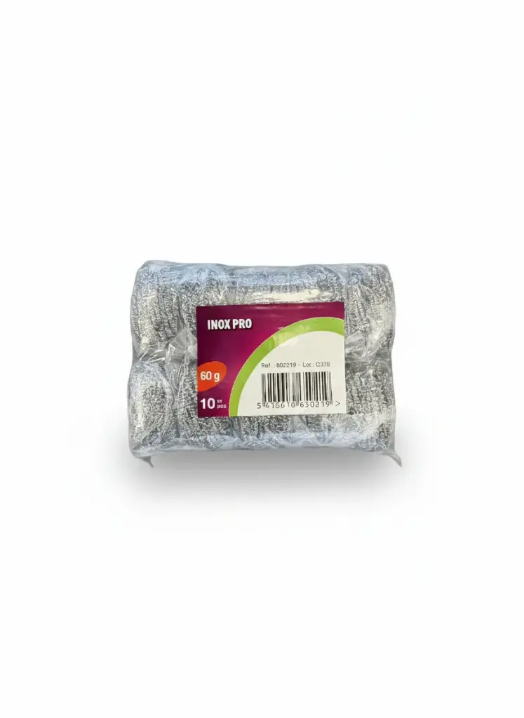 RVS schuurspons 60g, set van 10