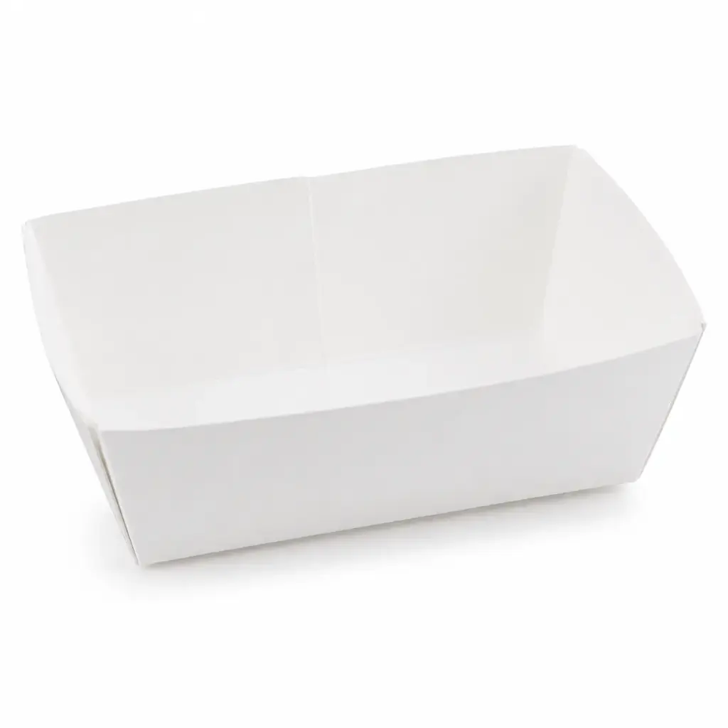 Ravier à frites carton blanc CR0/955 – 90×55×40 mm – 250 pièces