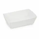 Barquettes à frites Carton Blanc C75 – 100×70×38 mm – 250 pièces
