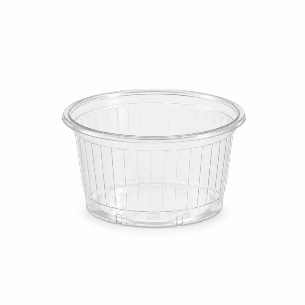 Pot à sauce strié transparent 5 cl Ø67 mm – 1000 pièces