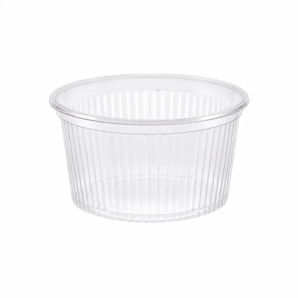 Barquette bouchère transparente PP 30 cl Ø101 mm – 1000 pièces