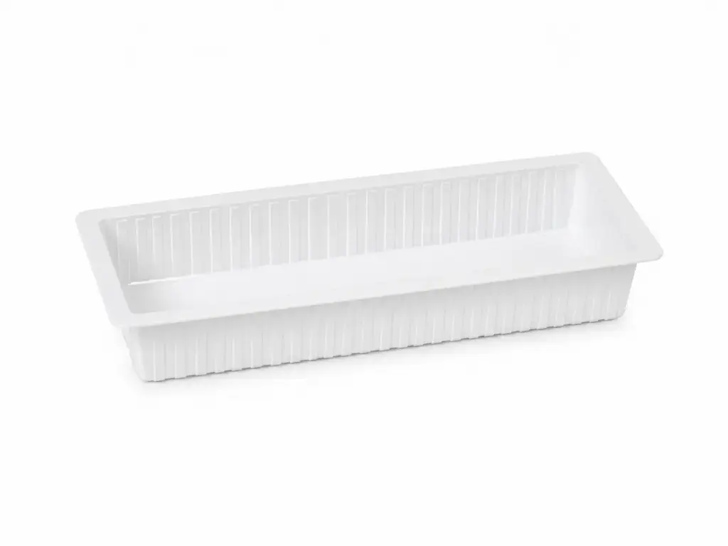 White tray A16 216 × 72 × 35 mm – 1000 pieces
