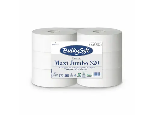 Papier toilette Maxi-Jumbo BulkySoft 65005 2 plis 6 rouleaux
