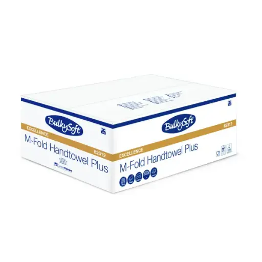 Papier Essuie-Mains Zigzag BulkySoft Excellence 21,5x32 cm 2 Plis Pliage en M 82312