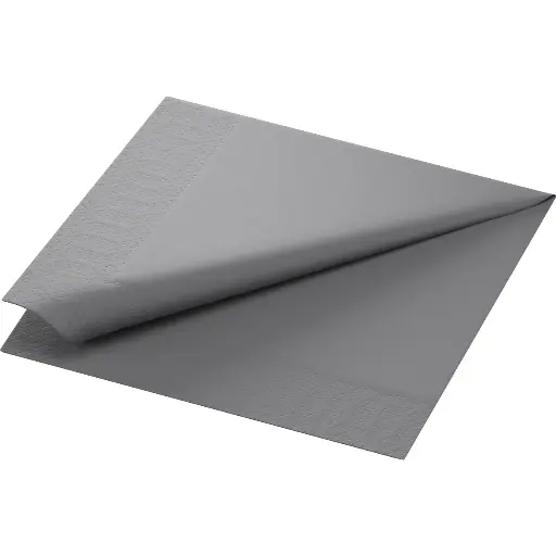 Serviettes Ouate 40x40 cm 3 Plis 1000PCS Granite Grey
