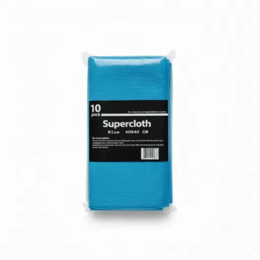 Lavette microfibre Bleu 40x40cm 10PCS