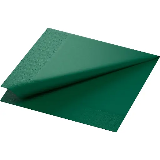 Serviettes Ouate 40x40 cm 2 Plis 1250PCS Dark Green