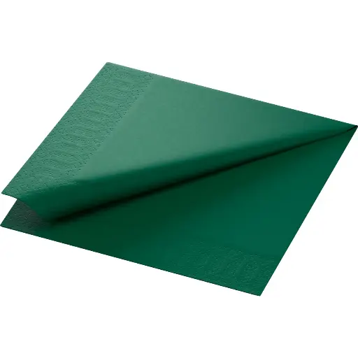 Serviettes Ouate 40x40 cm 3 Plis 1000PCS Dark Green