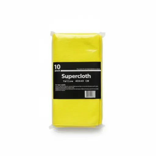 Lavette microfibre Jaune 40x40cm 10PCS