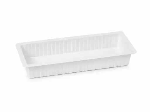 Barquette blanc A16 216 × 72 × 35 mm – 1000 pièces